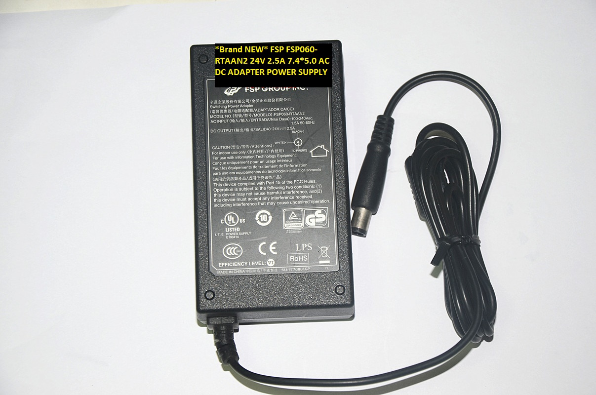 *Brand NEW* 24V 2.5A FSP FSP060-RTAAN2 7.4*5.0 AC DC ADAPTER POWER SUPPLY